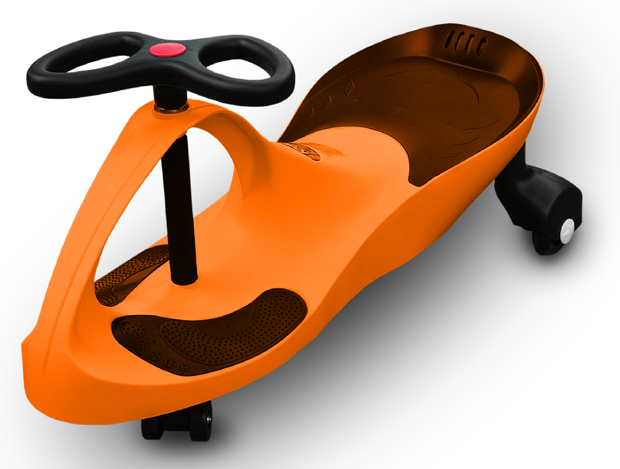 RIRICAR Gelb - Swing-Auto für Kinder mit leisen PU-Rädern