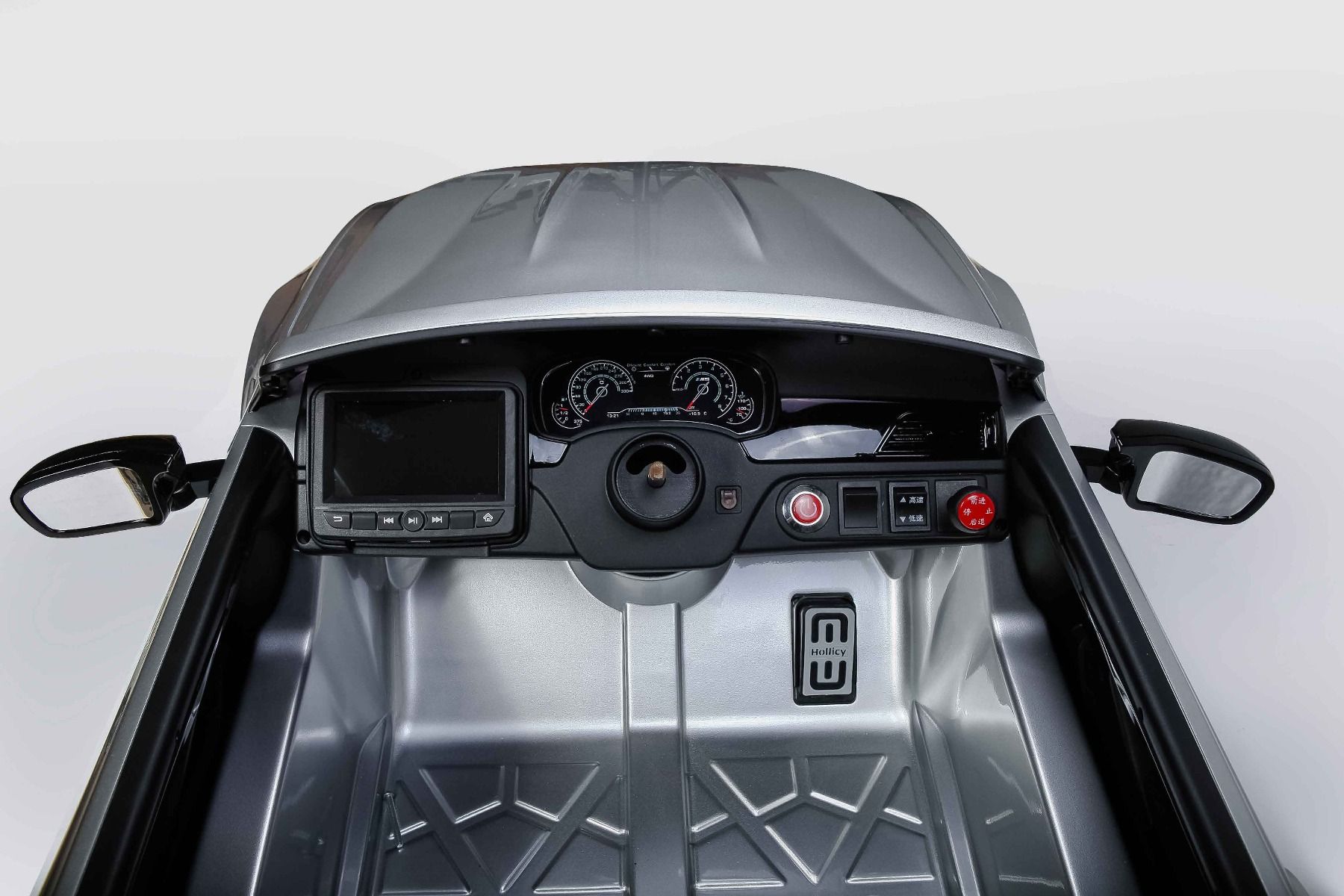 Kinder-Elektroauto BMW M5, metallisch lackiert, Originallizenz, 24V Batterie, mit öffnenden Türen, 2,4-GHz-Fernbedienung, weiche EVA-Räder, LED-Leuchten, Sanftanlauf, MP3-Player mit USB-Eingang