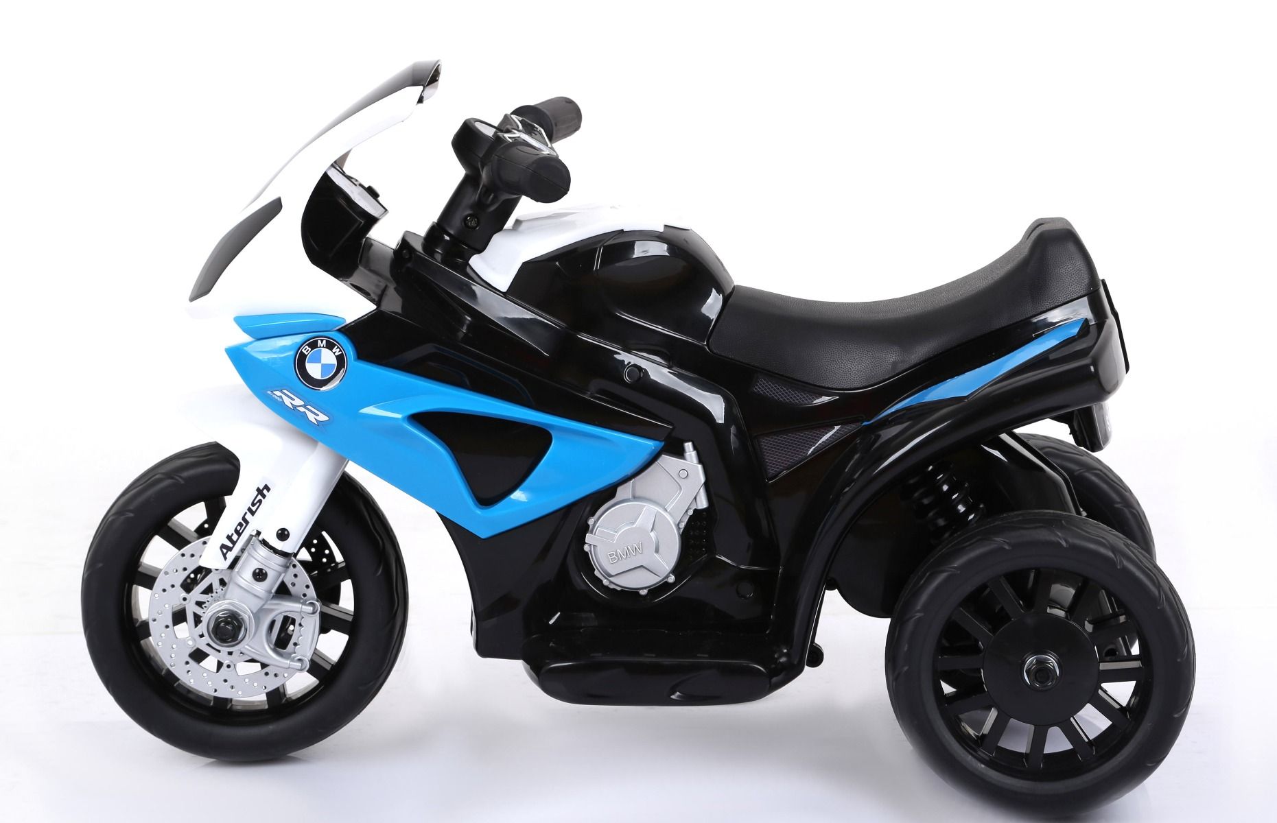 Kinder Electromotorrad BMW S 1000 RR Elektro Dreirad, Batteriebetriebenes Motorrad, 3 Räder, lizenziert, 1x Motor, 6V Batterie, Blau