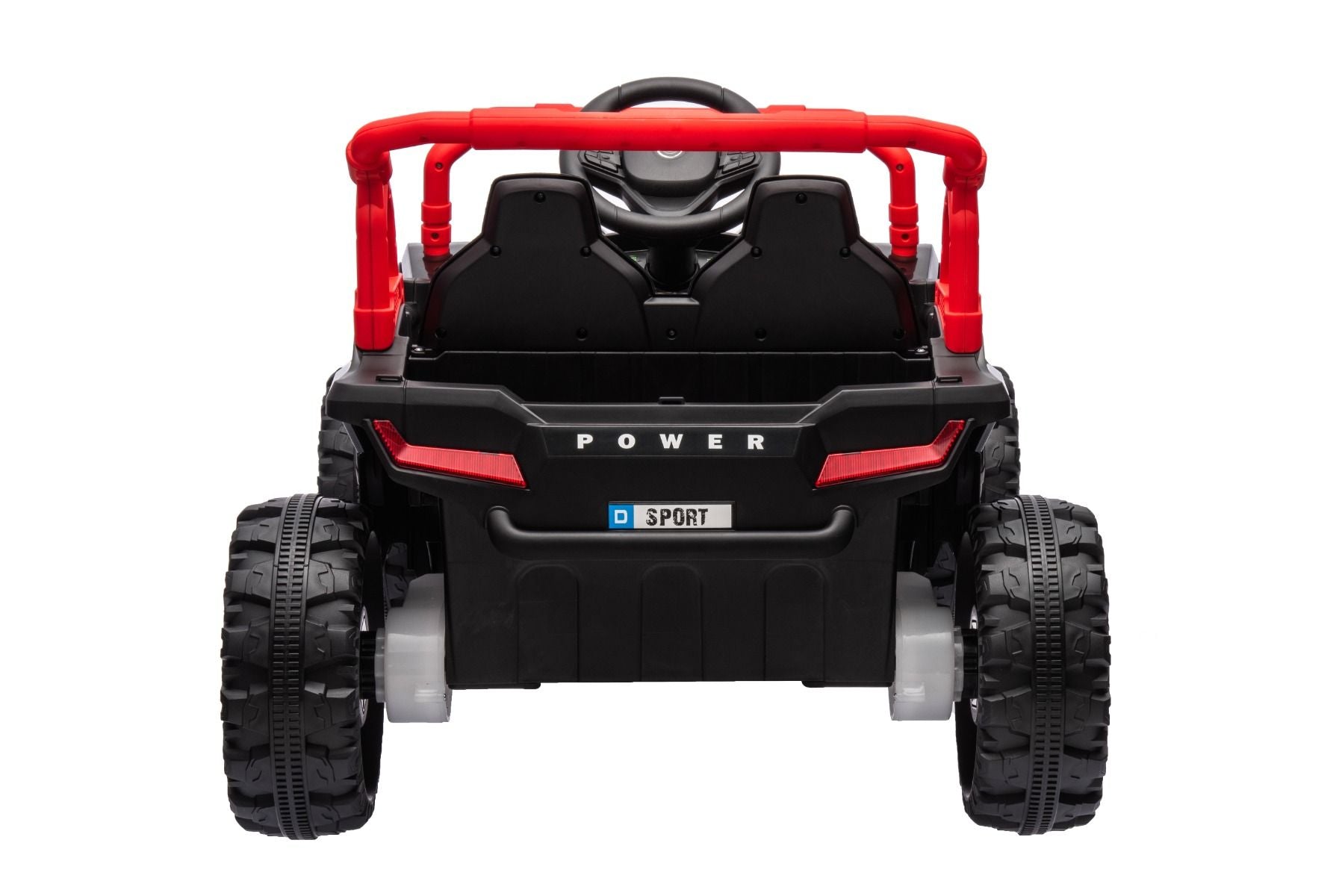Elektrisches Aufsitzauto UTV Small 12V, schwarz, Hinterradantrieb, 12V Batterie, Kunststoffräder, Breiter Doppelsitz für nur ein Kind, 2,4 GHz Fernbedienung, MP3-Player mit USB/SD-Eingang, LED-Leuchten