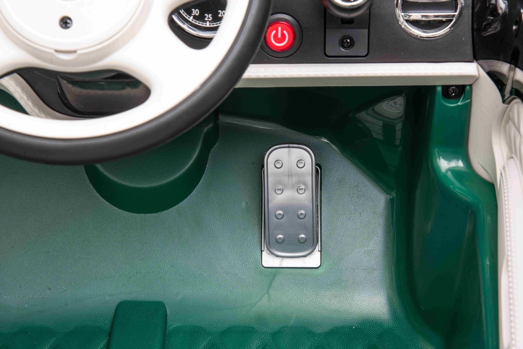 Kinder-Elektroauto Bentley Mulsanne, 12V, grün, Kunstledersitz, 2,4 GHz Fernbedienung, Eva-Räder, USB/Aux-Eingang, Bluetooth, Allradfederung, 12V/7Ah Batterie, LED-Leuchten, weiche EVA-Räder, 2 X 35W Motor, ORIGINAL-Lizenz