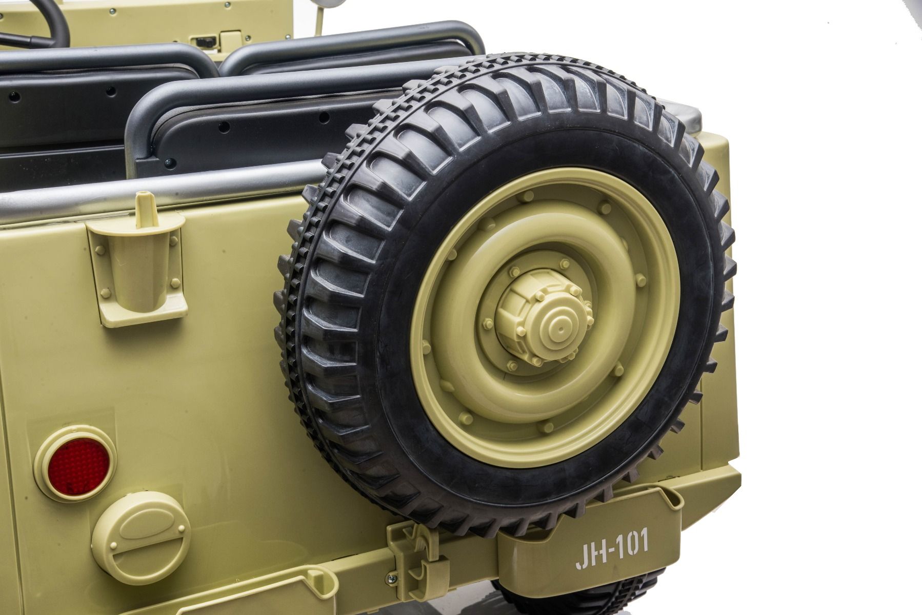 RIRICAR 4x4 Kinder Elektroauto 12V USA Army, 3 sitzer, Elektroauto für Kinder mit 2,4GHz Fernbedienung, MP3/USB/SD, Elektrofahrzeug Kinder ab 3-8 Jahre