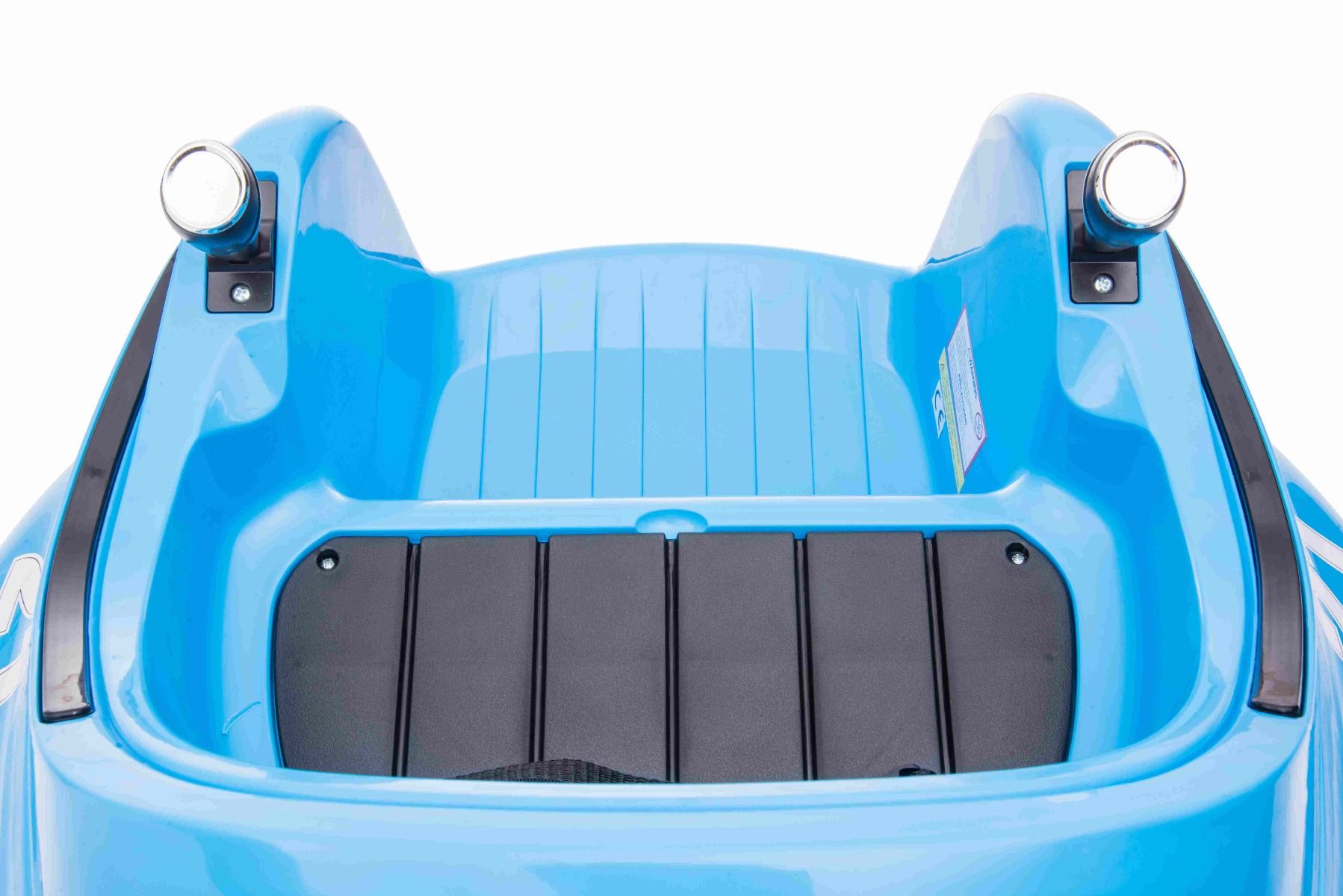 Kinder-Elektrofahrzeug RIRIDRIVE, 12V Batterie, blau, zum Fahren im Innen- und Außenbereich geeignet 2,4 Ghz Fernbedienung, LED Beleuchtung, Steuerung über Joystick, Motoren 2 X 15W