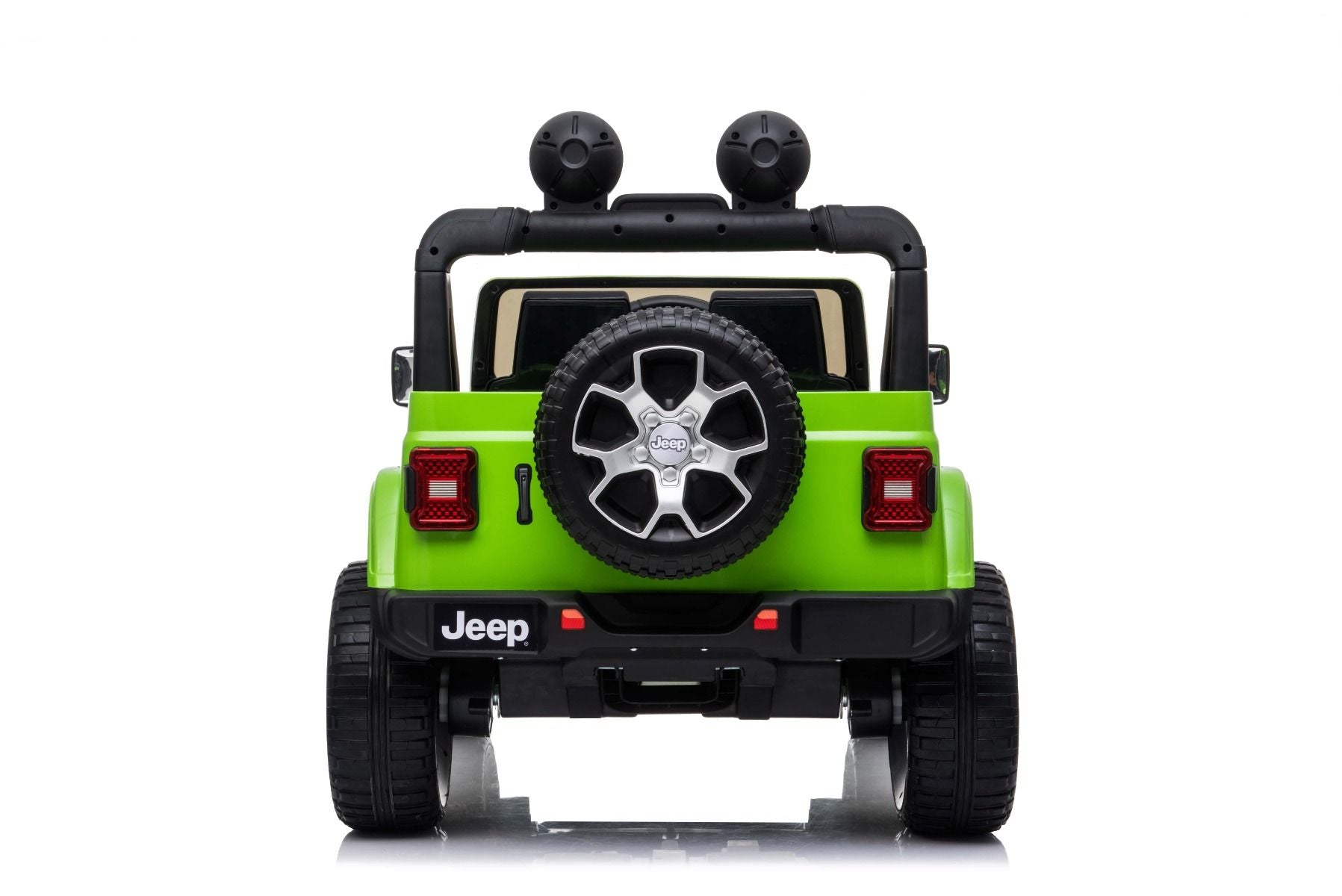 RIRICAR Elektroauto für Kinder 12V Jeep Wrangler, Grün, kinder elektroauto 2 sitzer mit 2,4-GHz-Fernbedienung, Radio mit Bluetooth- und USB-Eingang, Lithium-Akku, Eva-Räder, elektrofahrzeug kinder ab 3-8 jahre