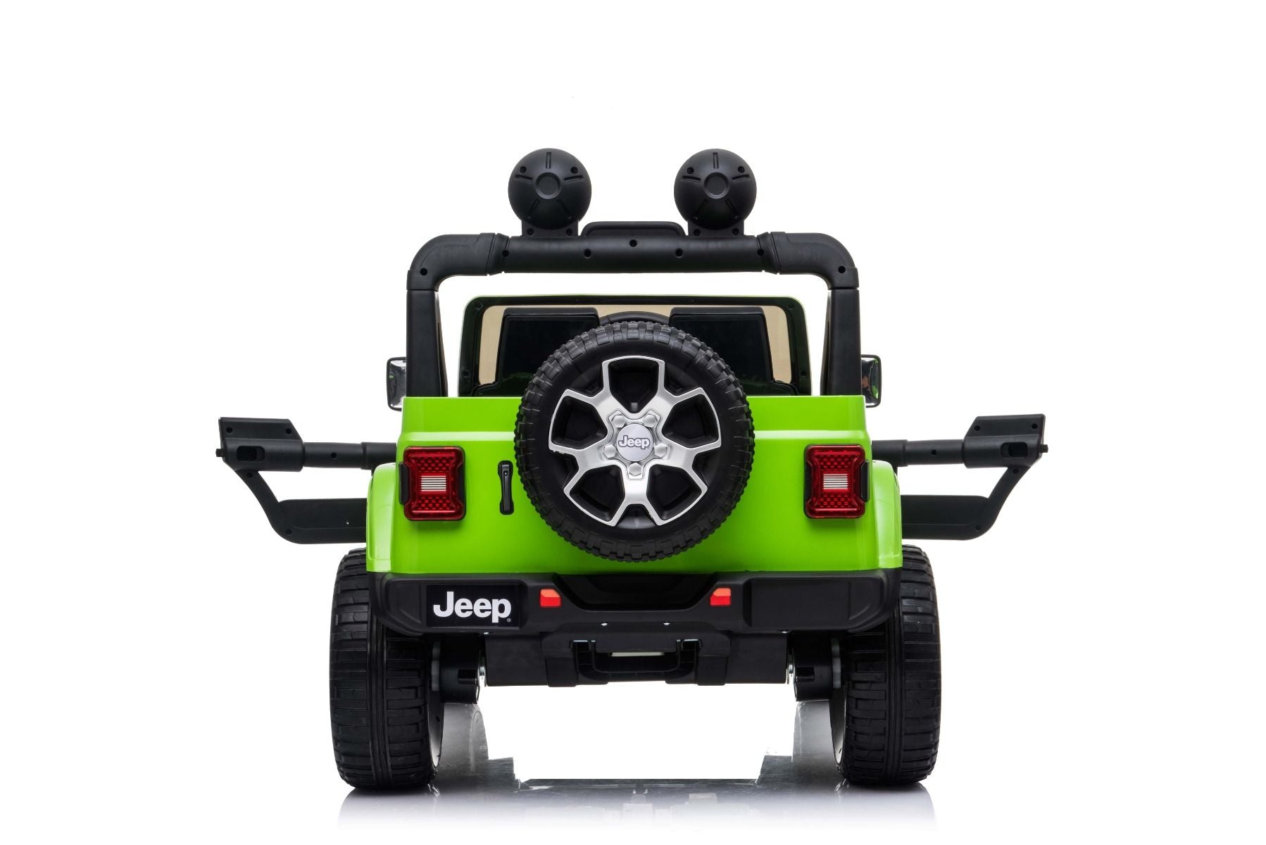 RIRICAR Elektroauto für Kinder 12V Jeep Wrangler, Grün, kinder elektroauto 2 sitzer mit 2,4-GHz-Fernbedienung, Radio mit Bluetooth- und USB-Eingang, Lithium-Akku, Eva-Räder, elektrofahrzeug kinder ab 3-8 jahre