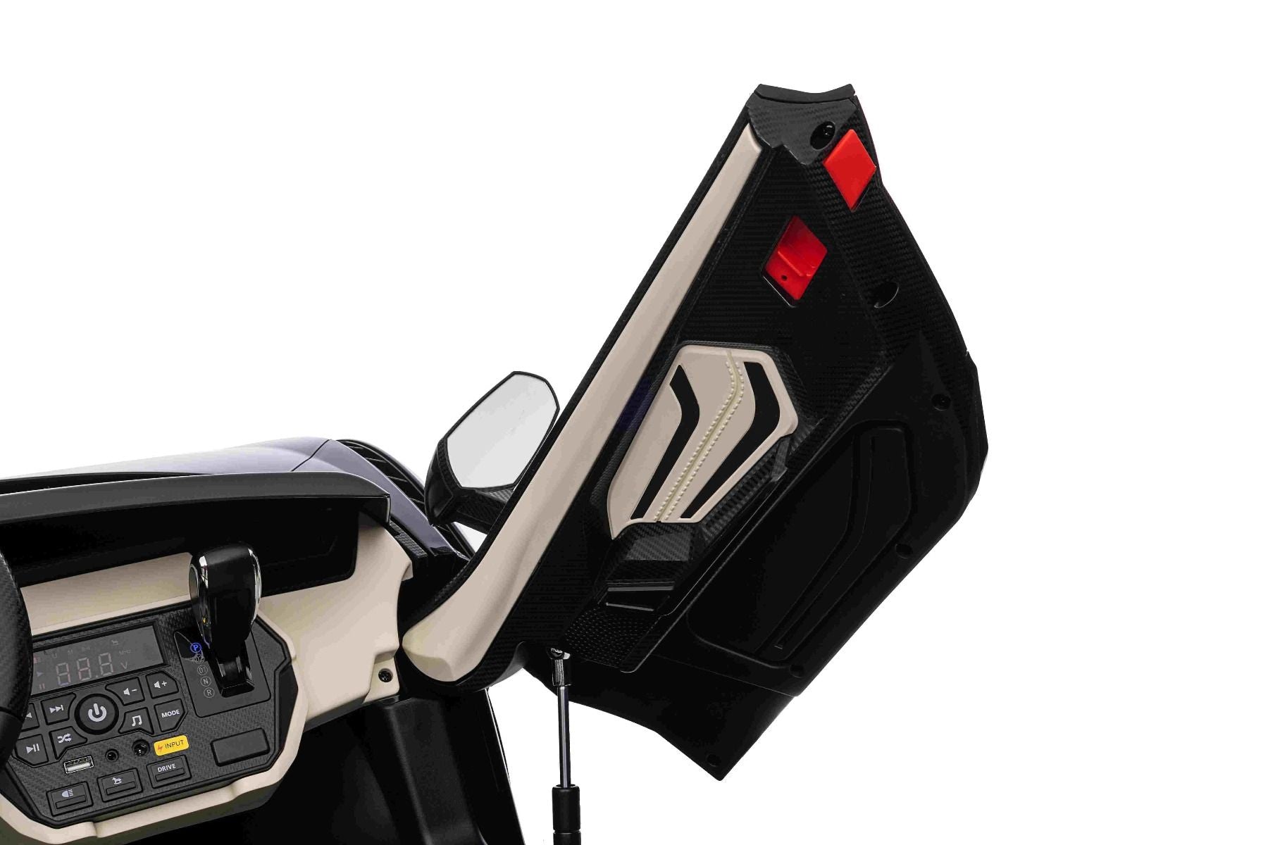 Elektro-Rutschauto Lamborghini Sian 4X4, schwarz, 12 V, 2,4 GHz-Fernbedienung, USB-/AUX-Eingang, Bluetooth, Federung, vertikal öffnende Türen, weiche EVA-Räder, LED-Leuchten, ORIGINAL-Lizenz