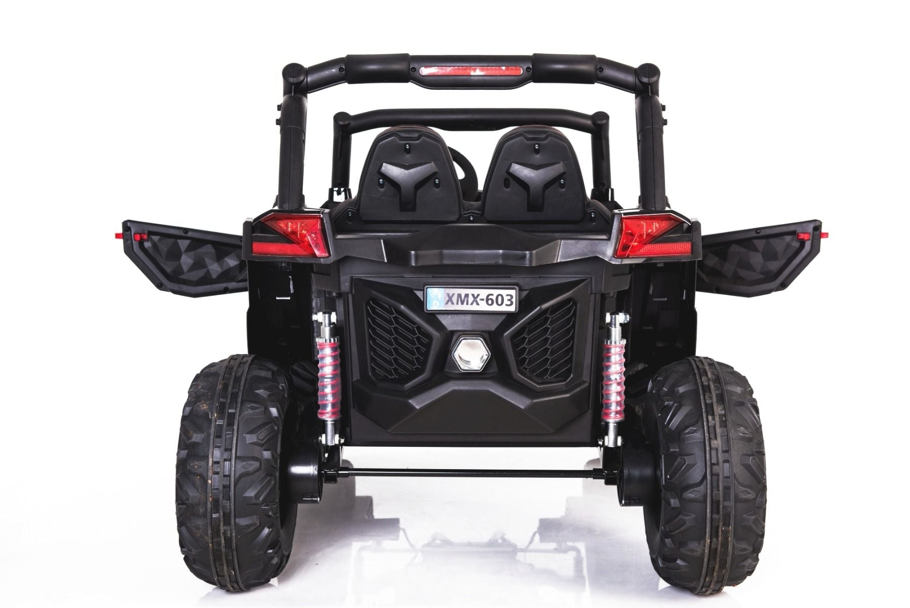 RIRICAR Kinderauto Elektro 2 Sitzer 4x4 mit 2,4-GHz Fernbedienung, NEU RSX elektroauto für kinder Buggy, Schwarz, 36 Elektrofahrzeug kinder ab Monate - 8 Jahre, 2x12 V Batterie