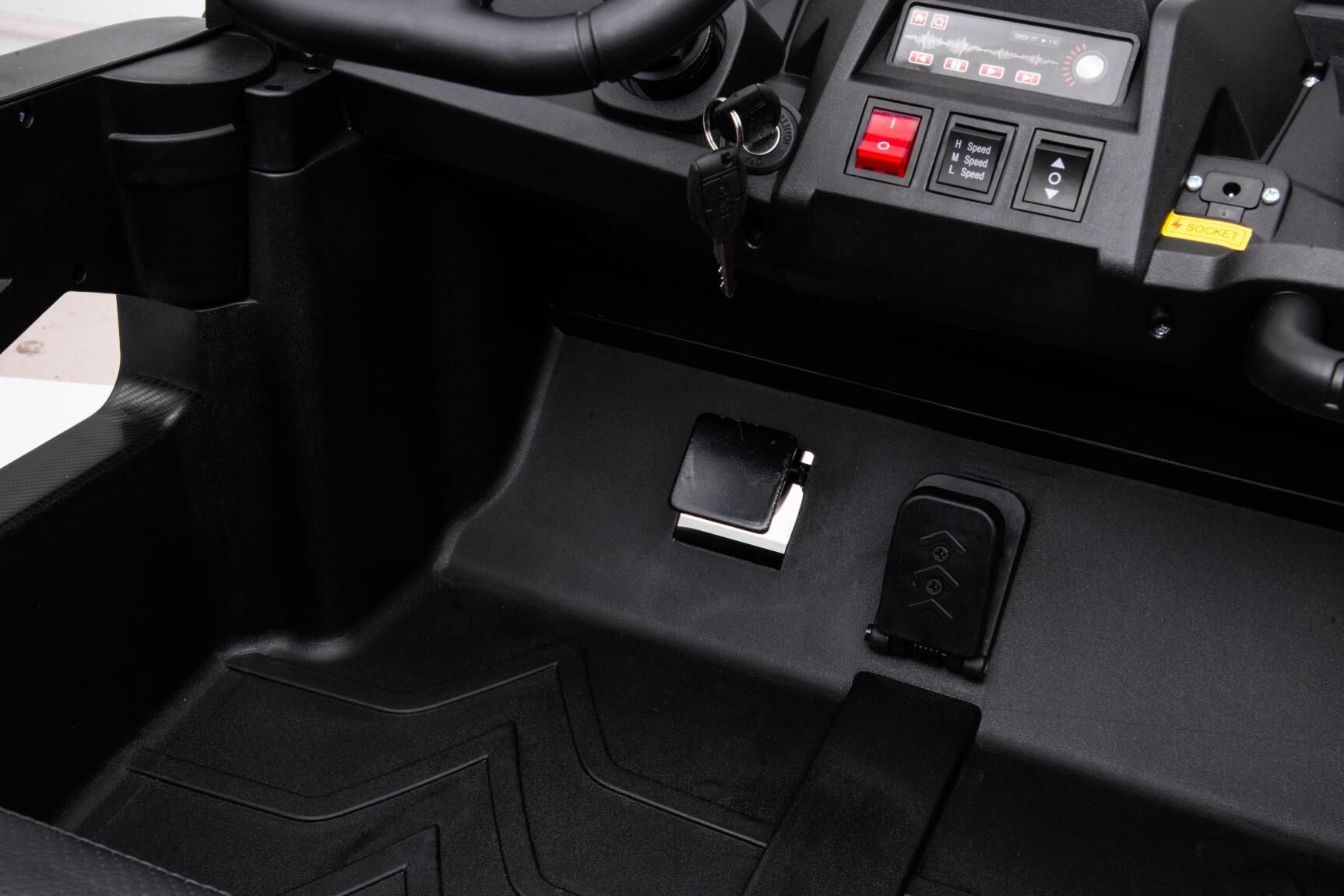 Kinder Elektroauto 24V UTV XXL, rot, elektroauto für kinder 2 sitzer, Ledersitze, 180W Motoren, elektrofahrzeug kinder ab 3 bis 12 jahre